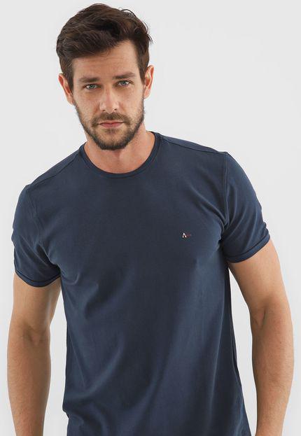 Camiseta Aramis Logo Azul-Marinho